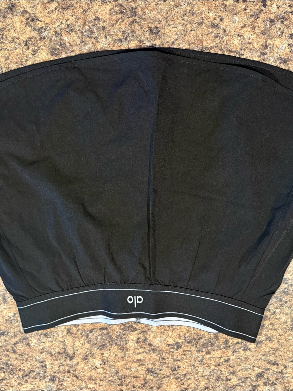 ALO Yoga Black Athletic Skort with Logo Waistband - Picture 6 of 8